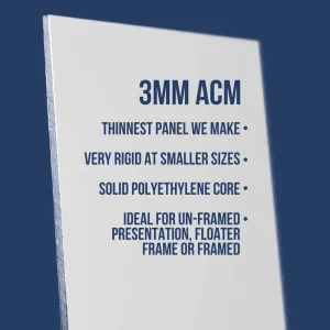 3mm ACM art panel with oil primed linen surface by Artefex – archival aluminum composite painting panel ideal for oil paint and fine art use.