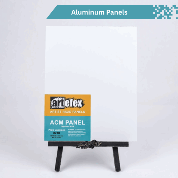 Artefex Aluminum Composite Material (ACM) panel, featuring a smooth, rigid surface for mixed media and fine art applications.
