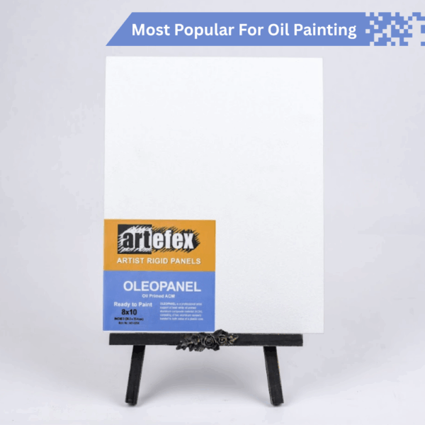 Artefex Oleopanel, a smooth, durable art panel designed for oil painting and mixed media with an archival-quality surface.