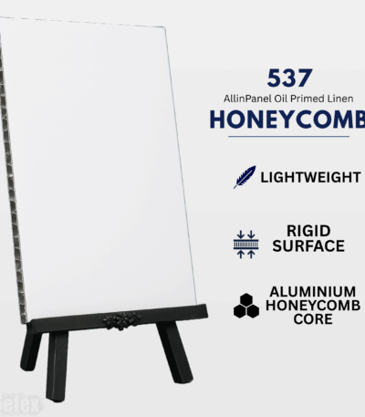 Artefex 537 Oil Primed Linen Honeycomb Panel – Rigid and lightweight honeycomb panel for classical oil painting techniques